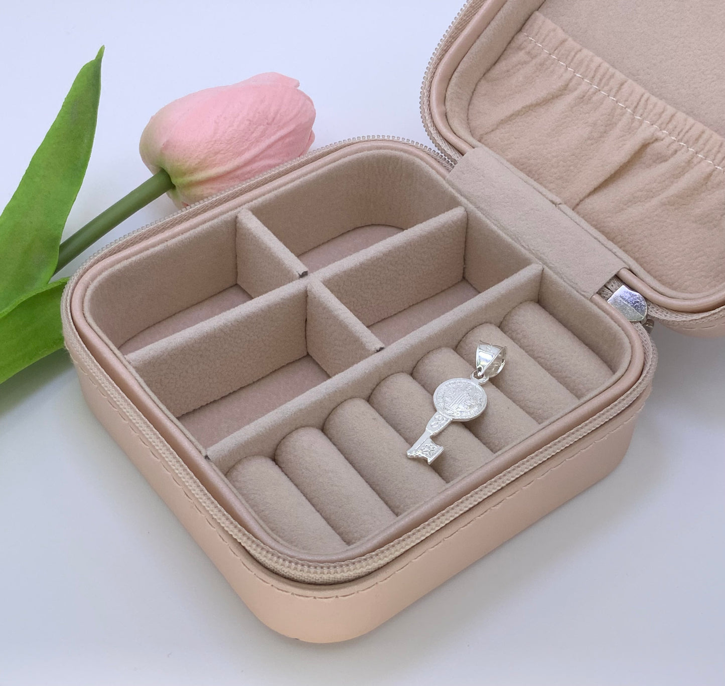 Saint Benedict Key Pendant - Sterling Silver 925