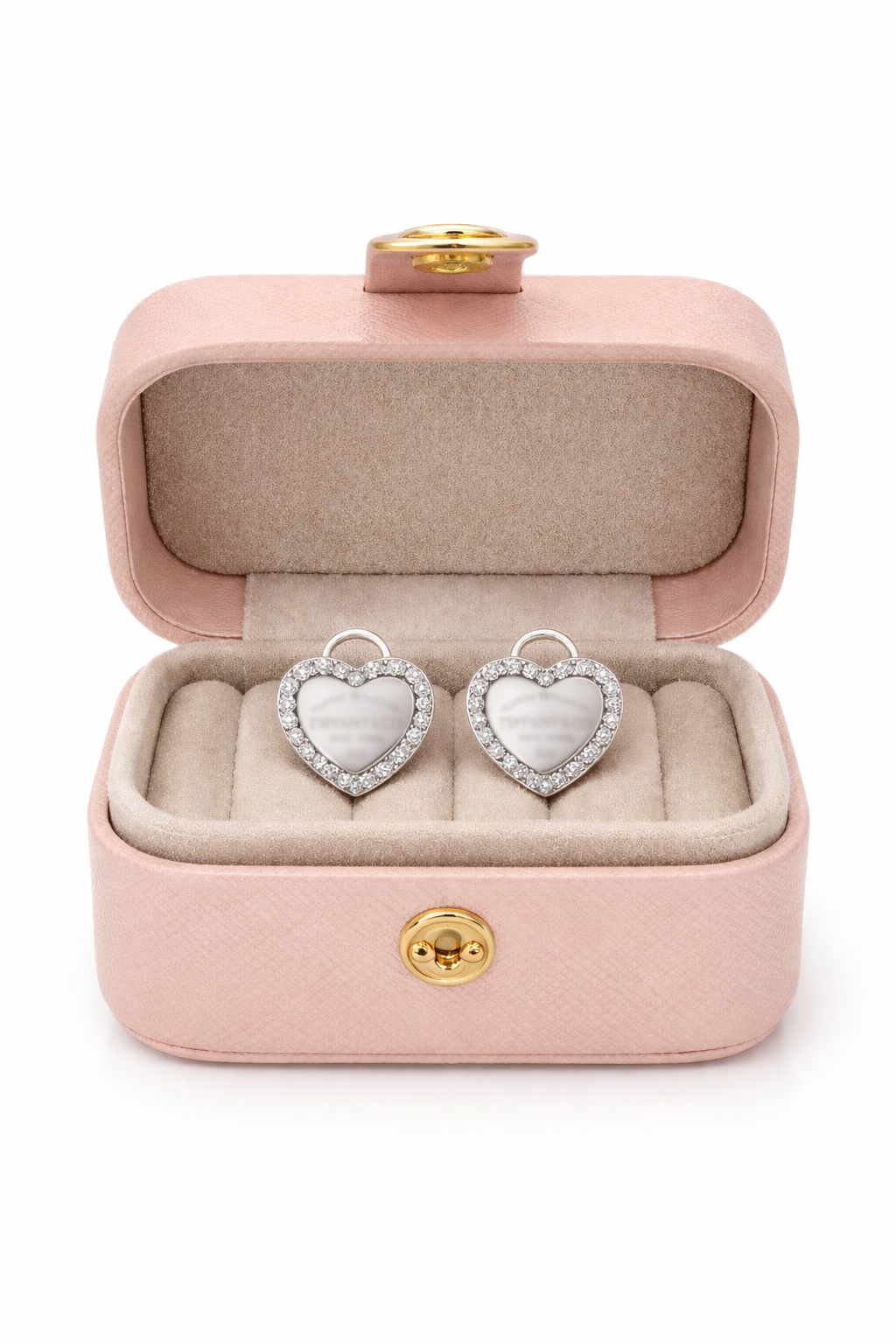Padlock Style Stud Earring Sterling Silver 925-16mm