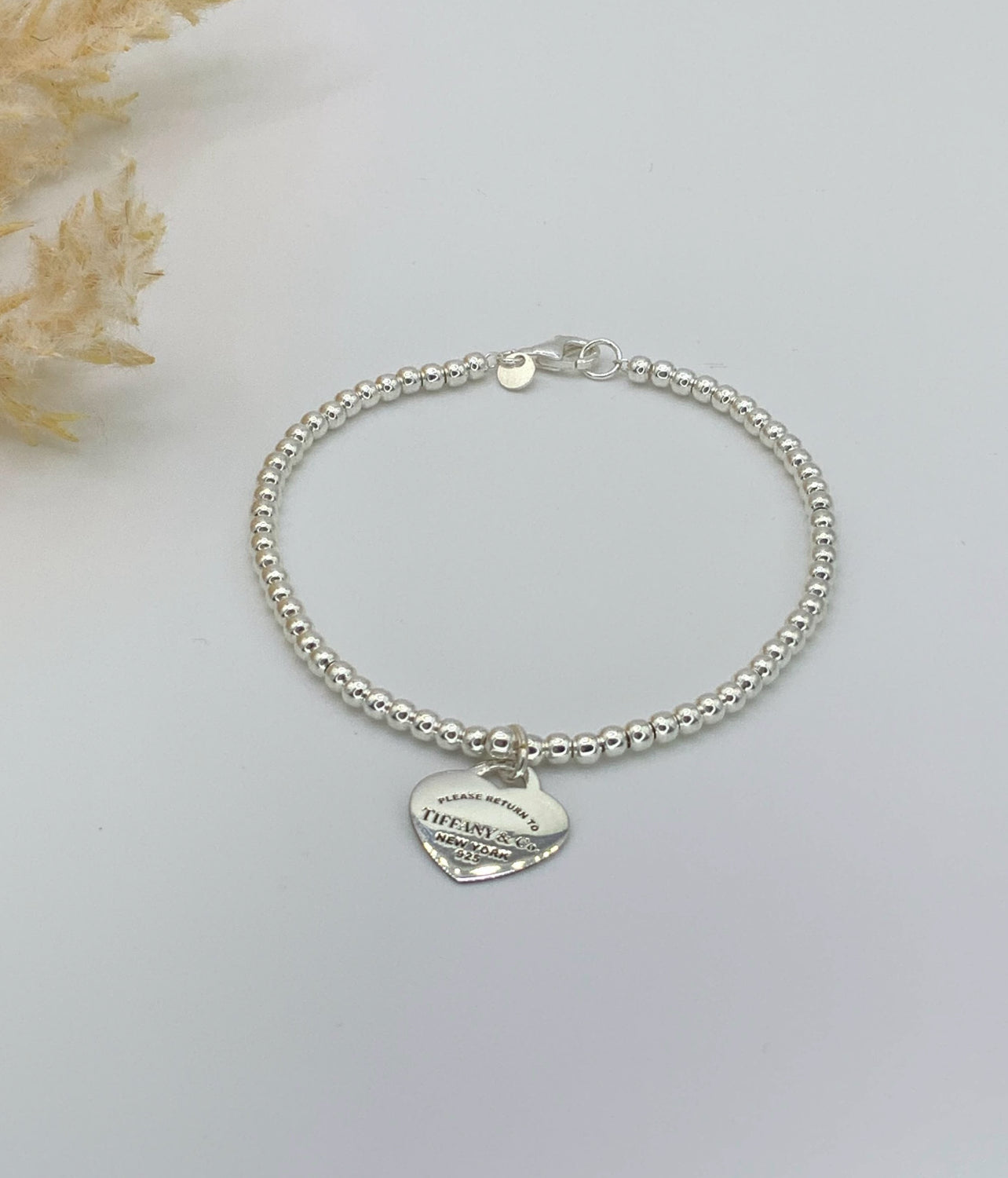 Tiffany Beaded Bracelet with Heart