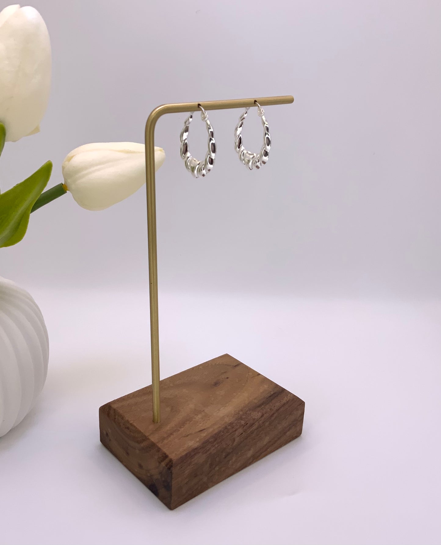 Lucy Hoop Earrings Sterling Silver 925