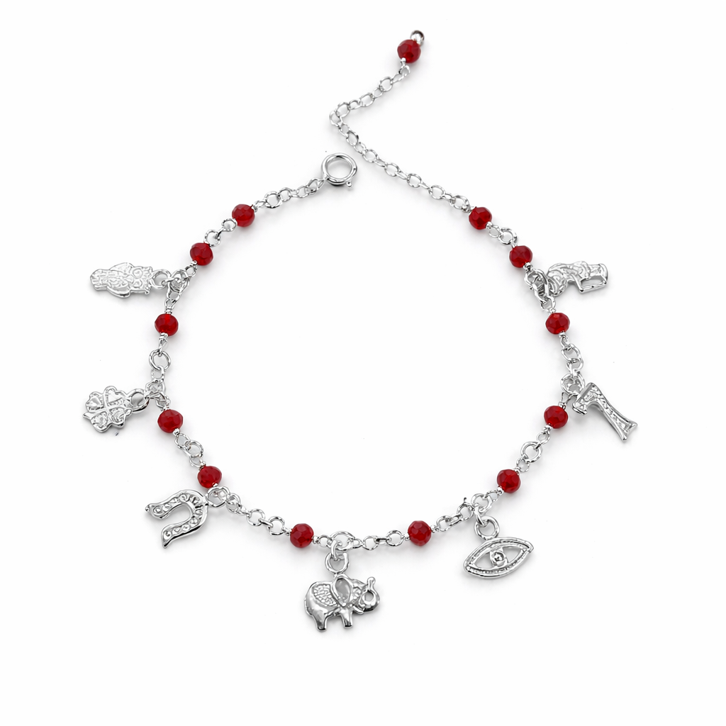 Red Protection Charms Bracelet Religious