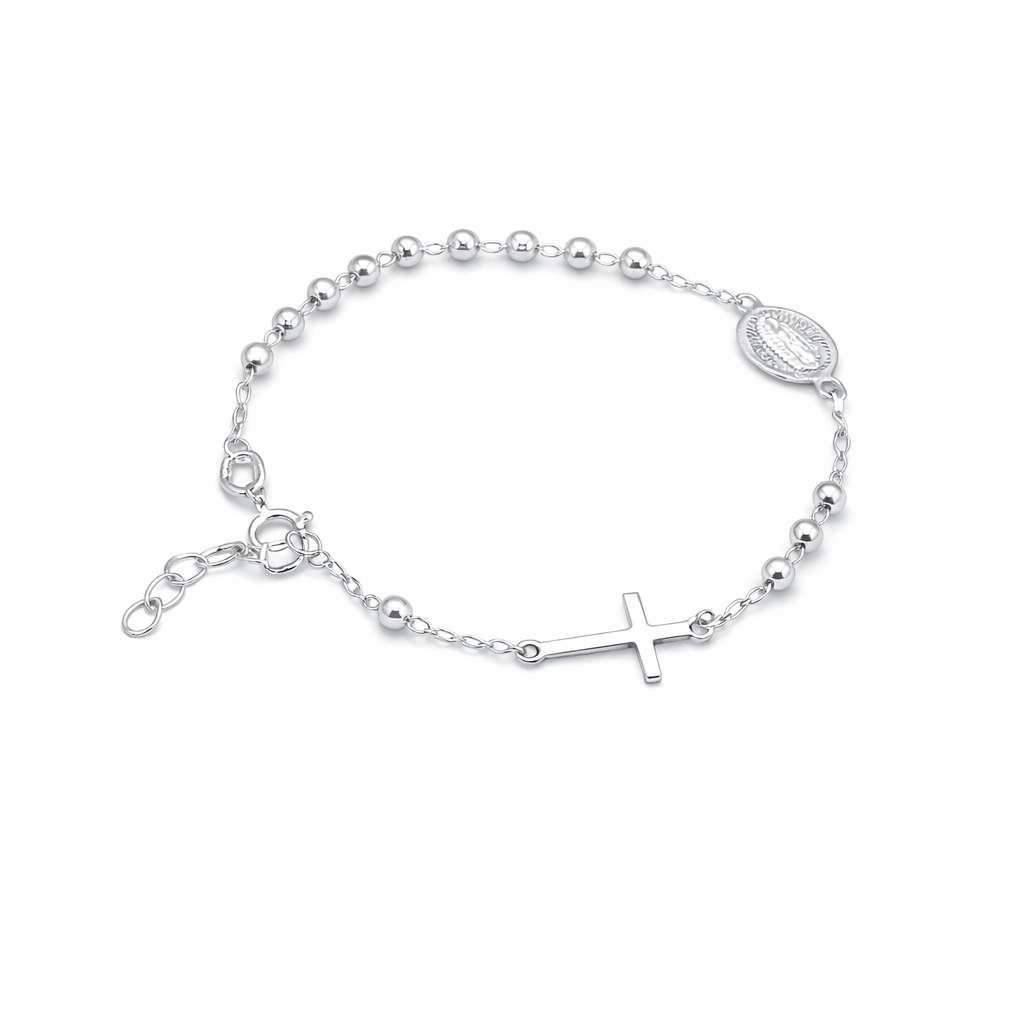 Faith & Grace Cross Bracelet Sterling Silver 925