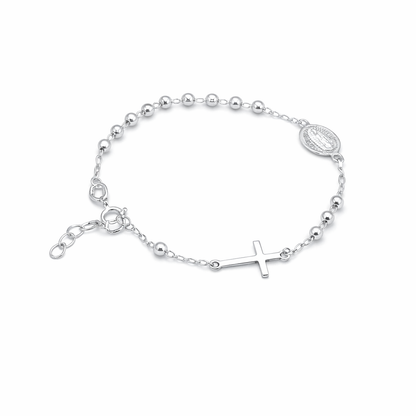 Faith & Grace Cross Bracelet Sterling Silver 925