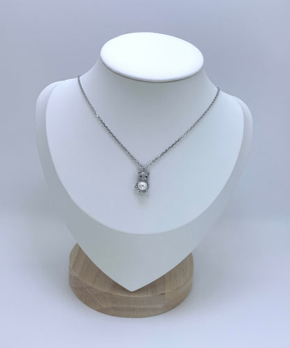 Teddy Bear Necklace Sterling Silver 925
