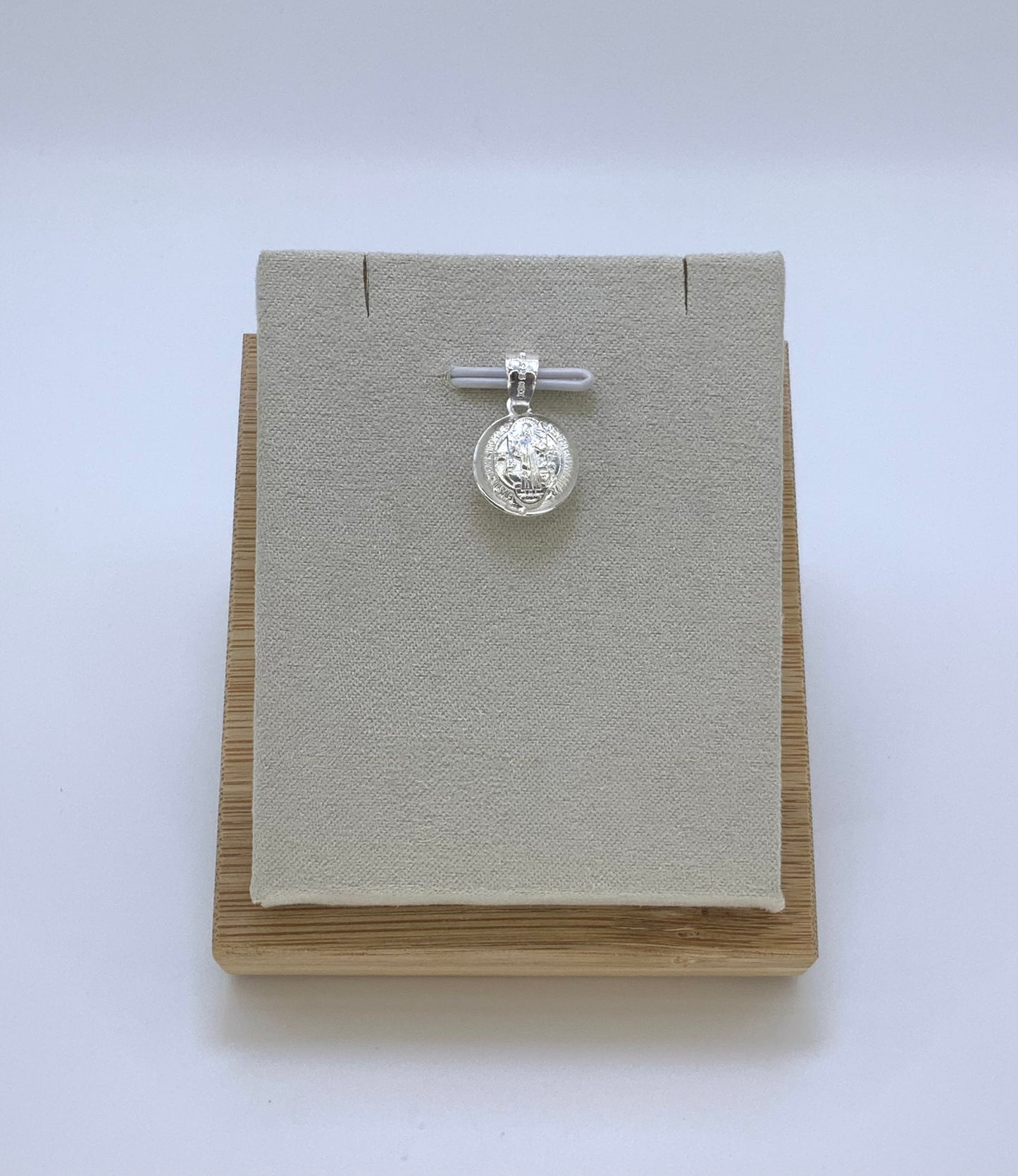 Saint Benedict Small Pendant - Sterling Silver 925