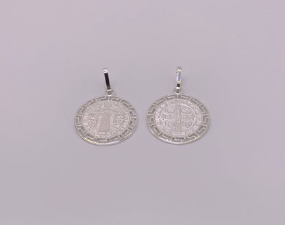 Saint Benedict Pendant Sterling Silver 925