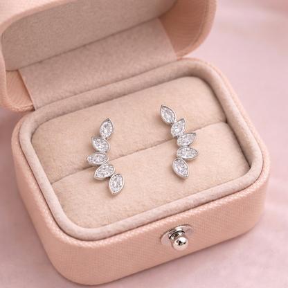 Leaf Stud Earring Sterling Silver 925