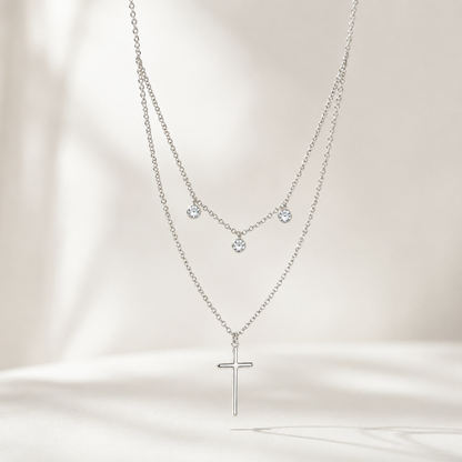 Grace Cross Necklace 925 Sterling Silver