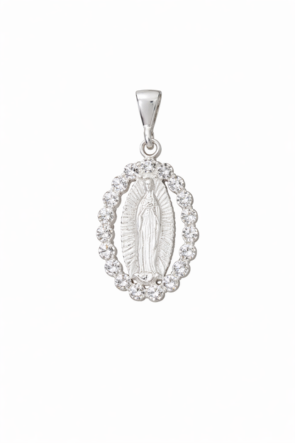 Our Lady of Guadalupe Pendant Sterling Silver 925