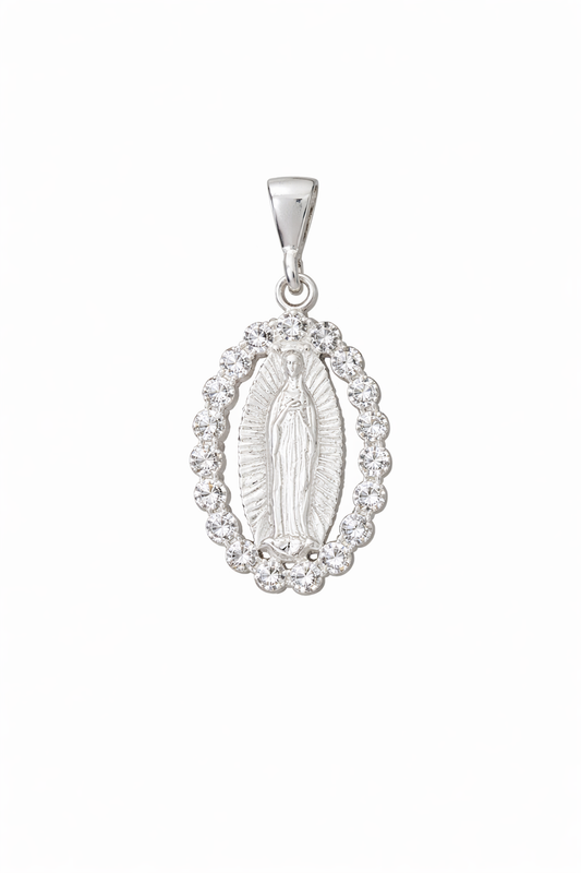 Our Lady of Guadalupe Pendant Sterling Silver 925