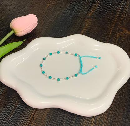 Evil Eye Bracelet Adjustable Sterling Silver 925