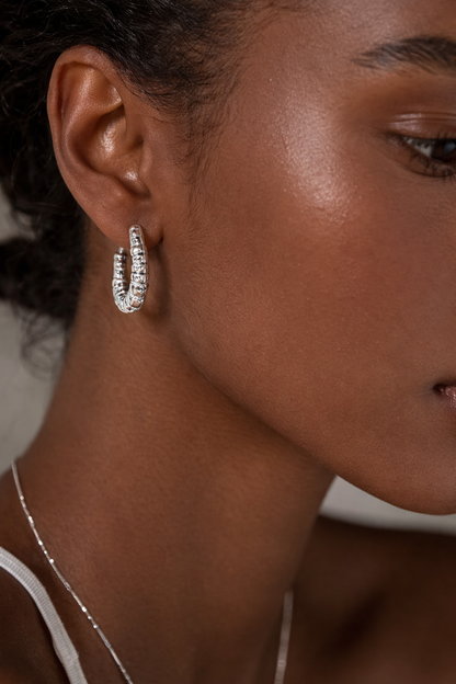 Valentina Hoops Earring Sterling Silver 925