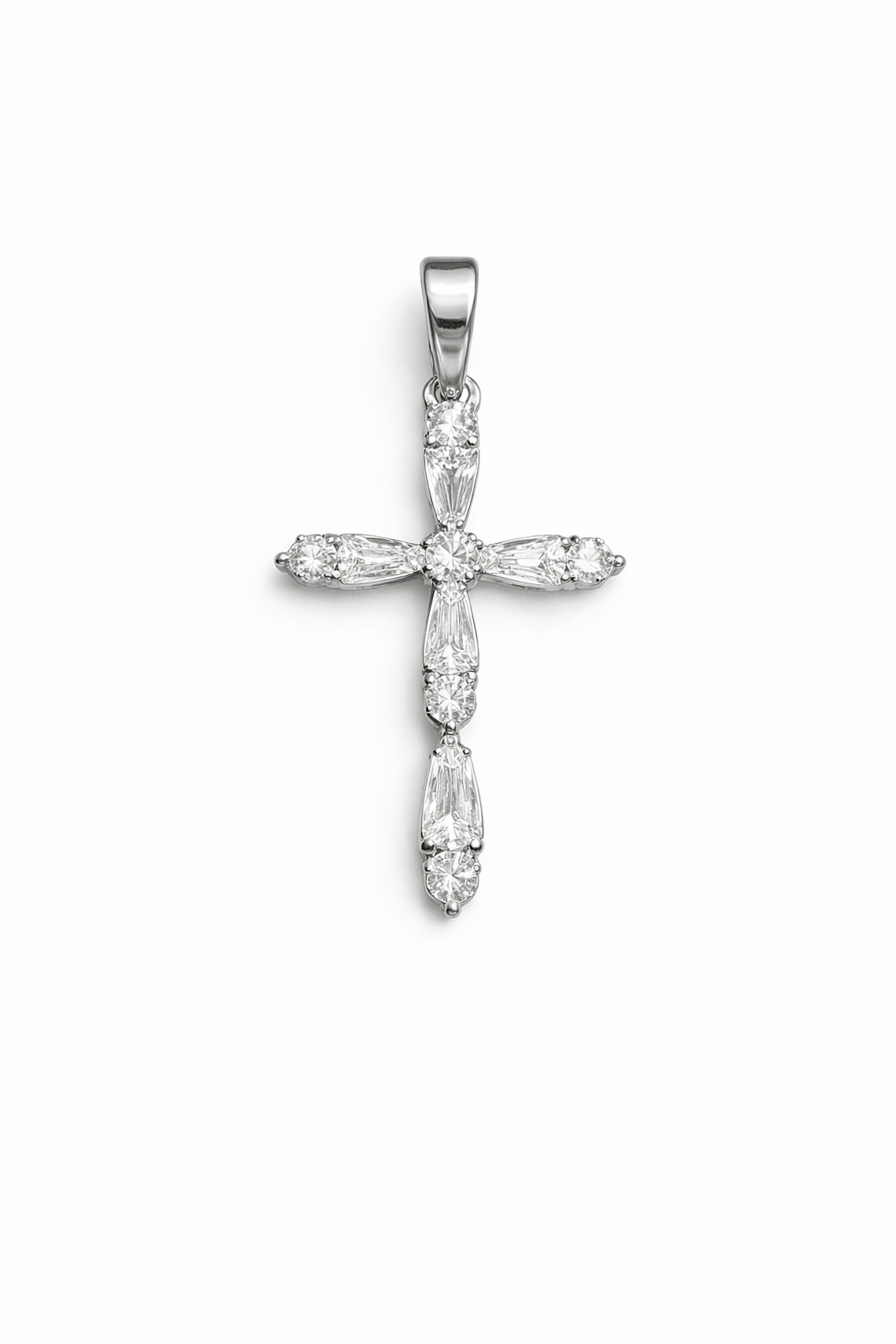 Divine Cross 925 Sterling Silver- 0.9”