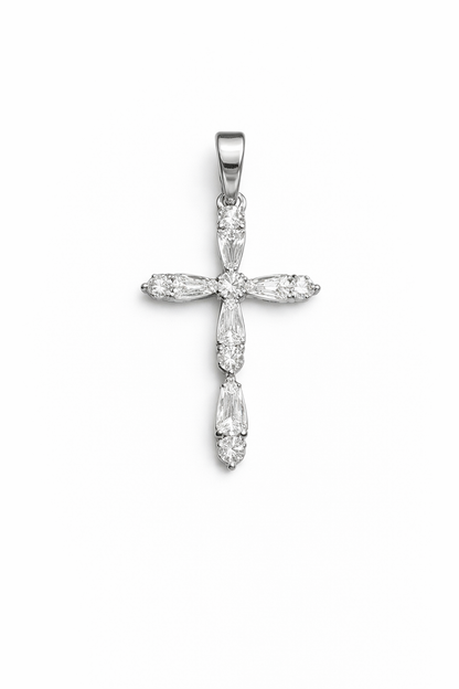 Divine Cross 925 Sterling Silver- 0.9”