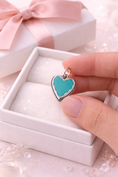 Valentina Heart Charm 925 Sterling Silver
