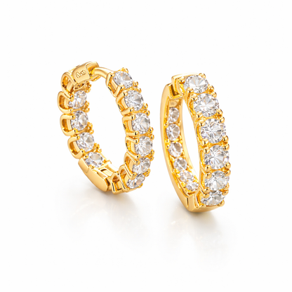 Vera Hoops Earrings Sterling Silver 925