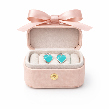 Sofía Heart Stud Earring - Sterling Silver 925-12mm