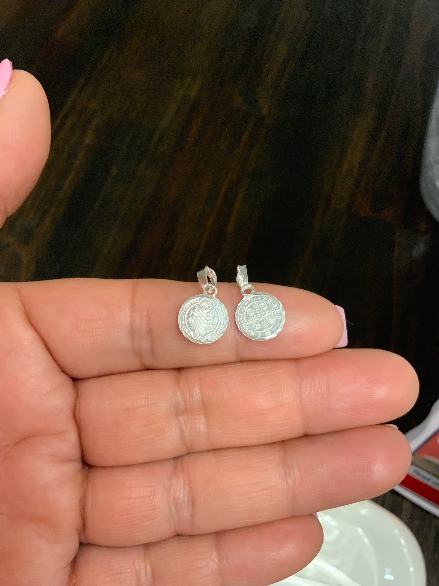 Saint Benedict Small Pendant Sterling Silver 925 - Children