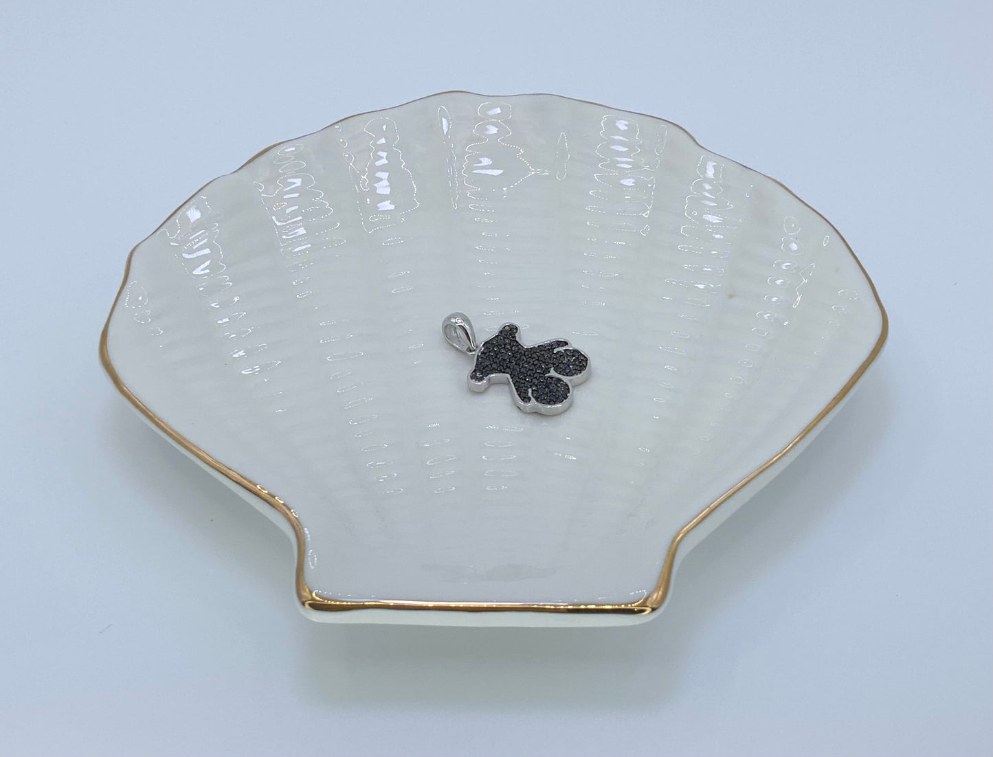 Bear Pendant with CZ