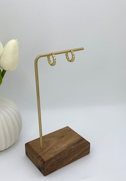 Vera Hoops Earrings Sterling Silver 925