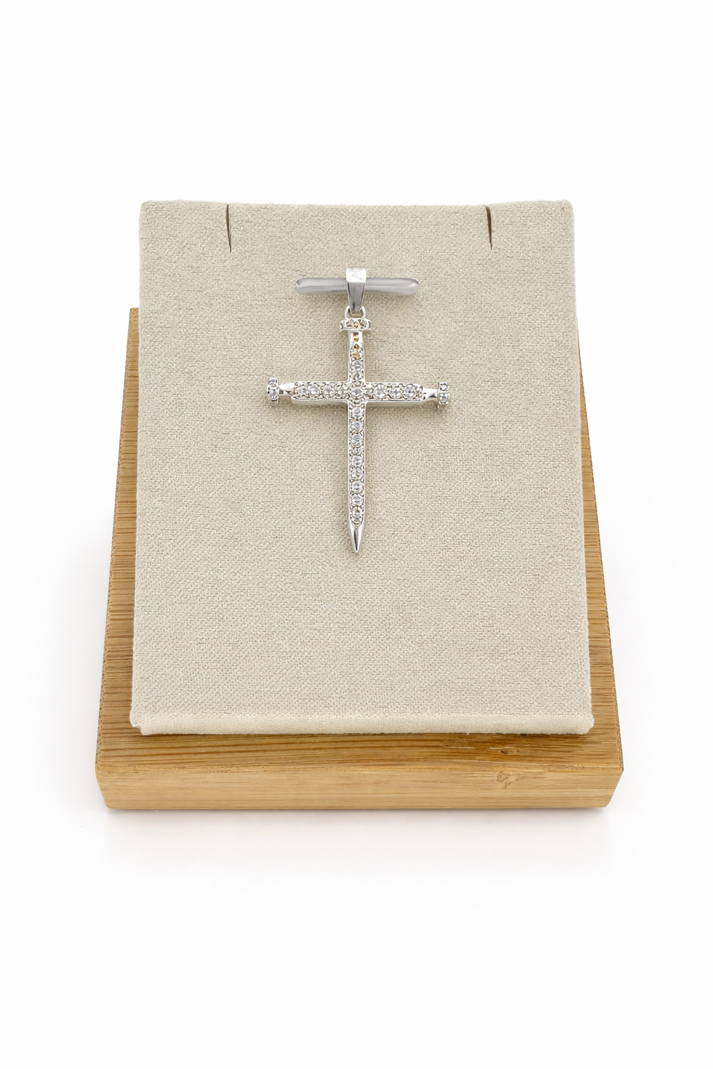 Three Nail Cross Pendant Sterling Silver 925