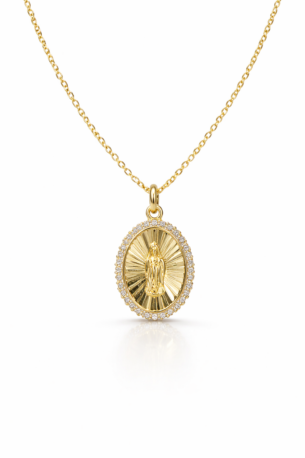 Virgin Guadalupe Necklace Sterling Silver 925