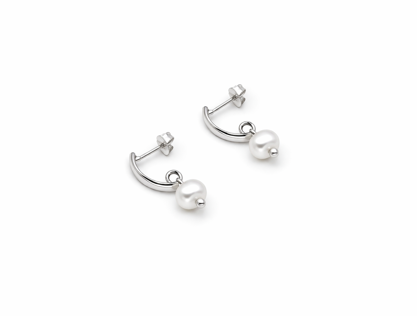Odeli Pearl Earrings 925 Sterling Silver