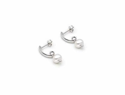 Odeli Pearl Earrings 925 Sterling Silver