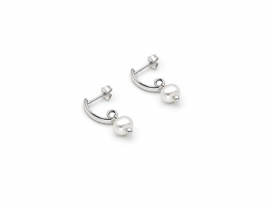 Odeli Pearl Earrings 925 Sterling Silver