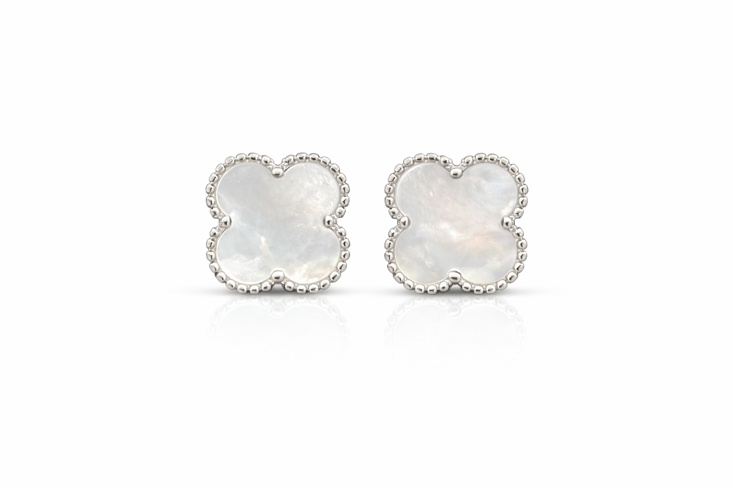 Trebol Stud Earrings 925 Sterling Silver - 12mm