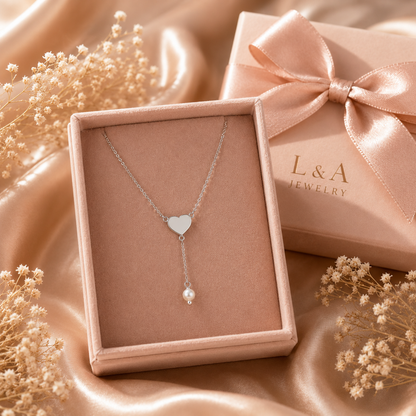 Grace Heart Necklace 925 Sterling Silver