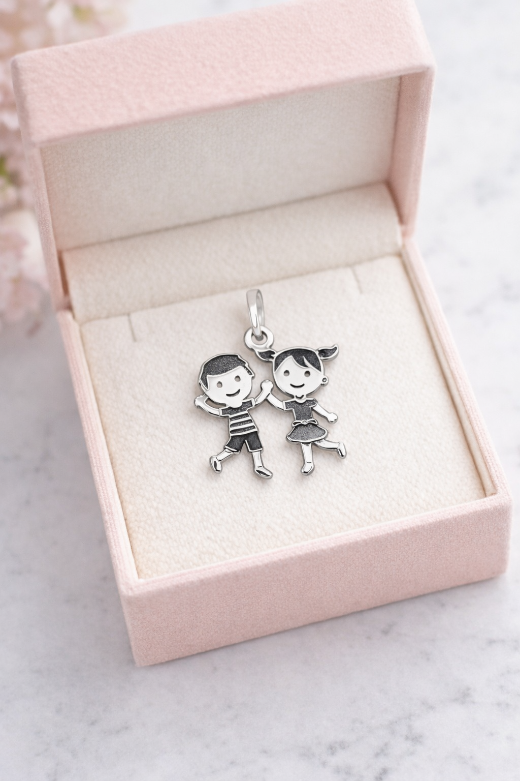 Kids Pendant Sterling Silver 925- 0.8”