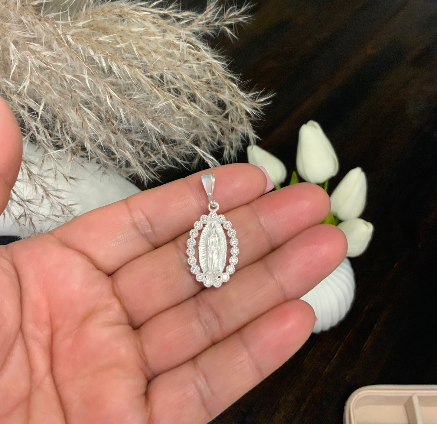 Our Lady of Guadalupe Pendant Sterling Silver 925