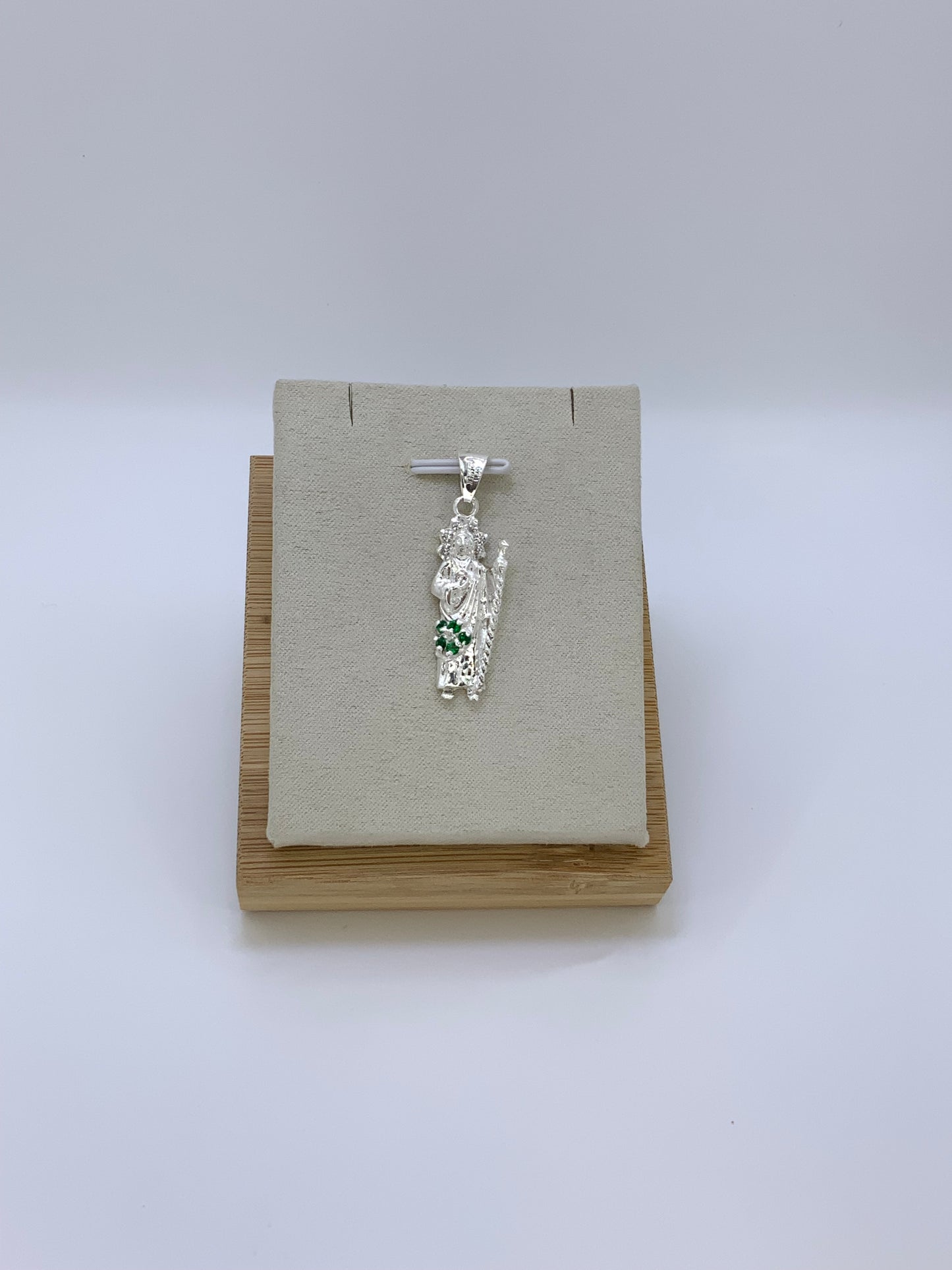 Saint Jude Pendant with Zc - Sterling Silver 925