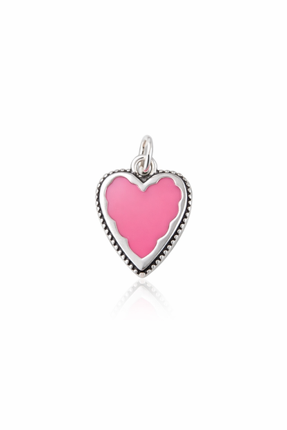 Valentina Heart Charm 925 Sterling Silver