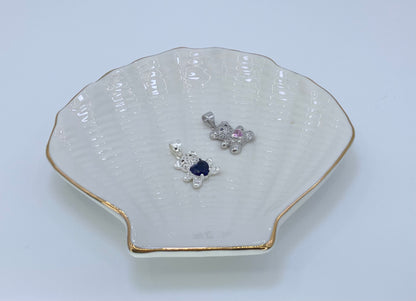 Bear  Pendant with Zc Sterling Silver 925 Available in Blue and Pink