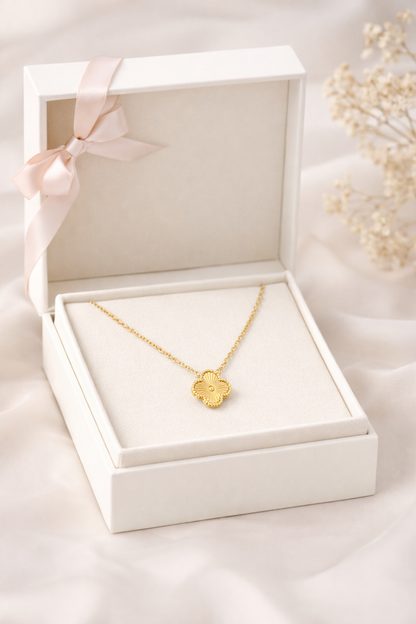 Trebol Necklace Sterling Silver 925- 14mm