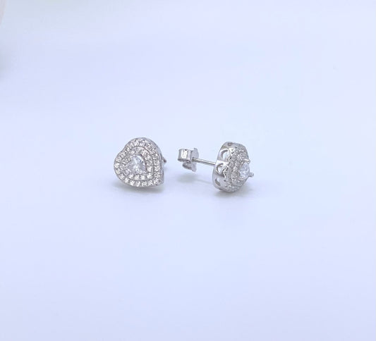 Hera Stud Earring Heart with Zc