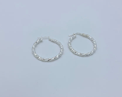 Galia Earrings Hoop - Sterling Silver 925