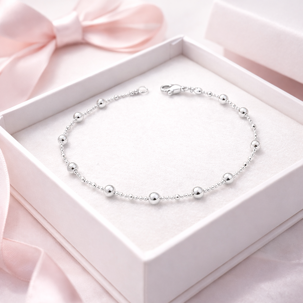 Pure Beads Bracelet Sterling Silver 925