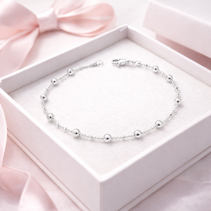 Pure Beads Bracelet Sterling Silver 925
