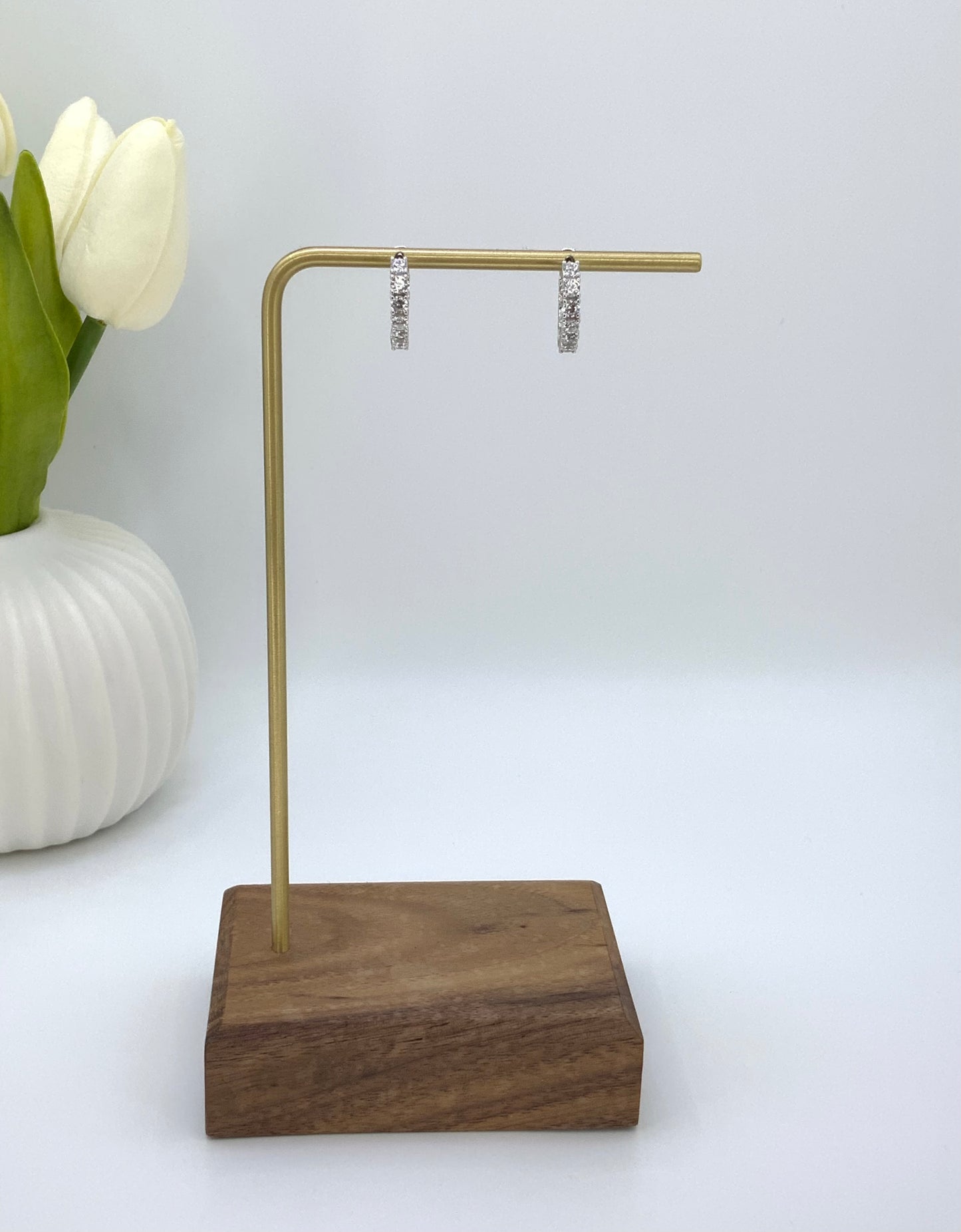 Vera Hoops Earrings Sterling Silver 925