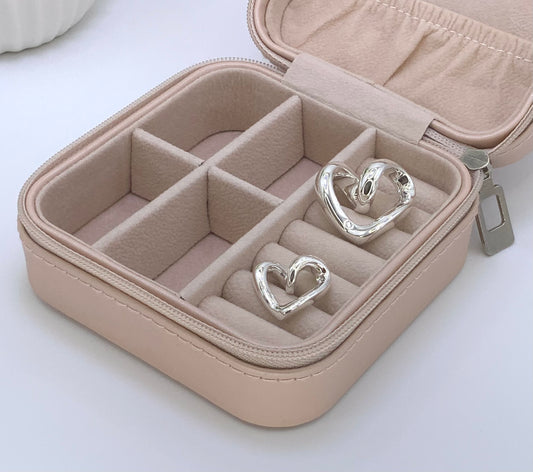 Organically Shaped Heart Pendant Sterling Silver 925