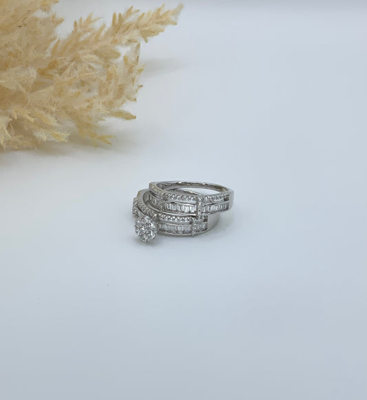 Flower Double Ring with Zc