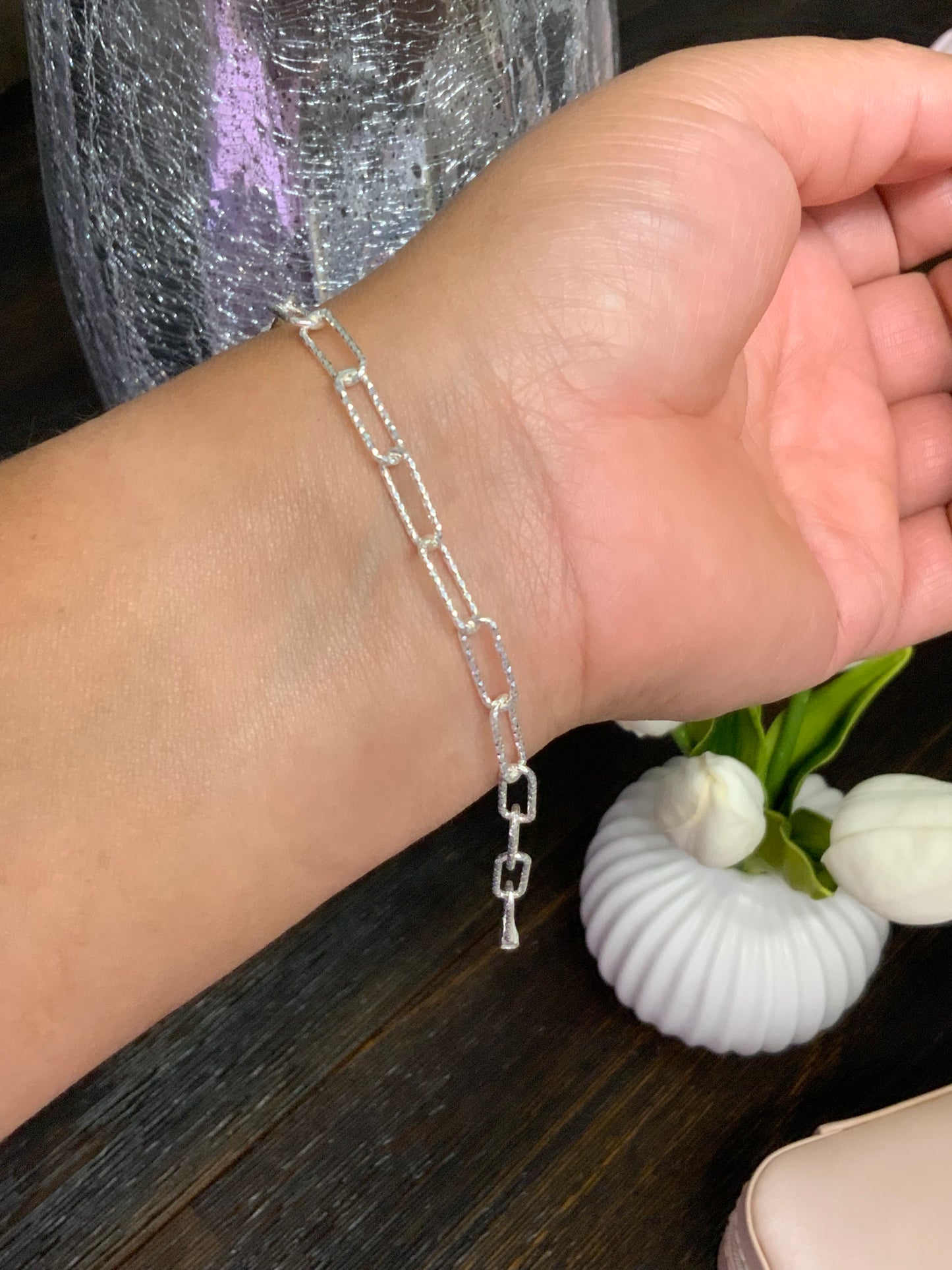 Anna Paperclip Chain Bracelet (5mm) Sterling Silver 925