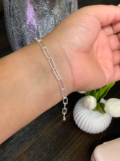 Anna Paperclip Chain Bracelet (5mm) Sterling Silver 925