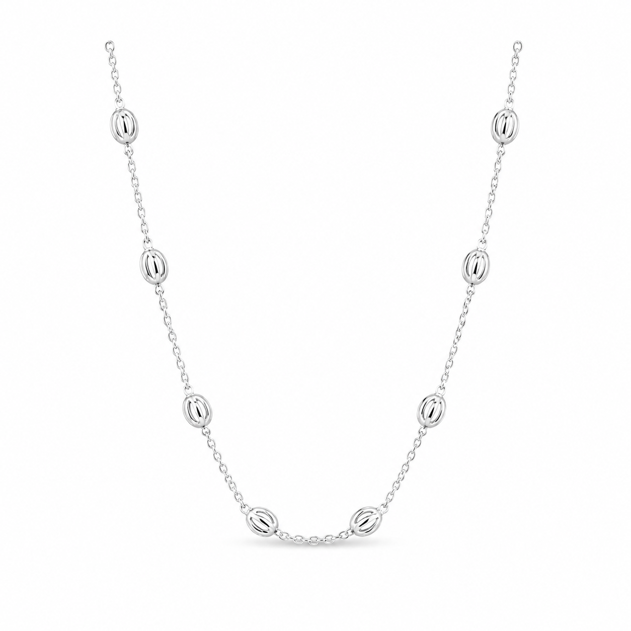Viviana Chain Necklace Sterling Silver 925 - 18”