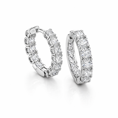Vera Hoops Earrings Sterling Silver 925