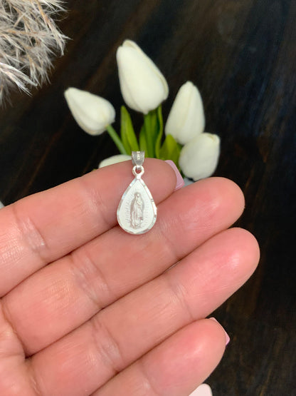 Our Lady of Guadalupe small Pendant Sterling Silver 925