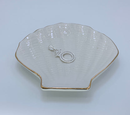 Initial with Crown Pendant CZ Sterling Silver 925